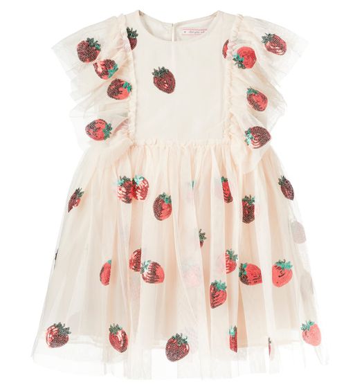 Konges Sløjd Yvonne sequined ruffled tulle dress