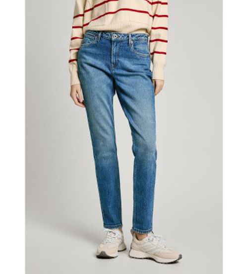 Pepe Jeans for woman. PL204591IB5 Jeans in fit taper Violet blue (31/30), Casual, Cotton, Denim, Sustainable