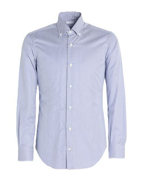Man Shirt Light blue Size 15 Cotton