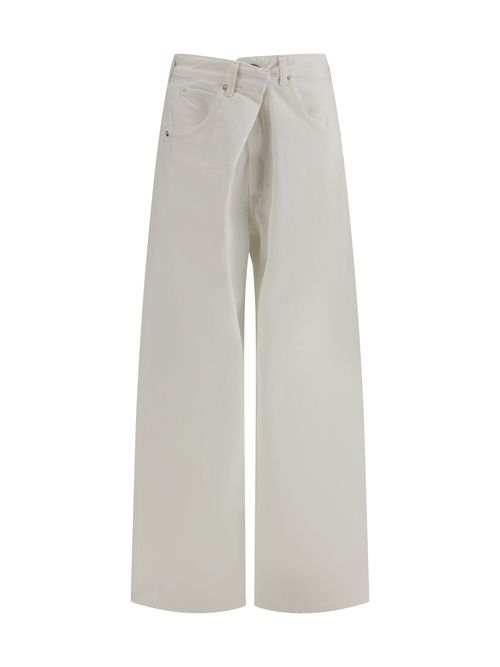 Vana Fold Jeans — White