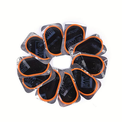 TEMU Rubber Bicycle Tire Repair Patch, 32x50mm, Inner Tube Plug Kit, Durable Cycling Fix Tool Set, Cycle Tire Patches, Tubeless Bicycle Tire Repair