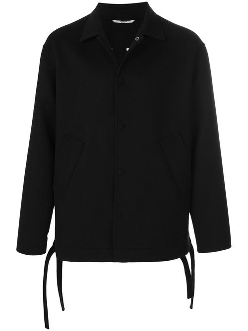 Logo-appliqué jacket - Black