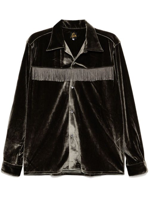 Velvet shirt - Grey
