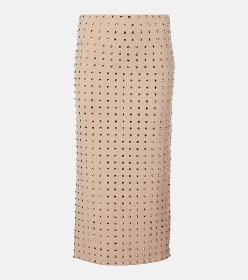 Nome crystal-embellished midi skirt
