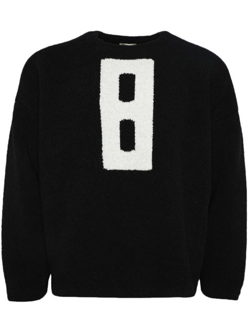Bouclé jumper - Black