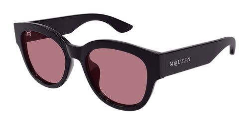 Alexander McQueen AM0509SA Asian Fit 004 Women's Sunglasses Purple Size 55