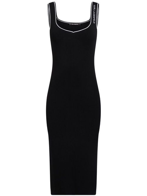 Knitted dress - Black