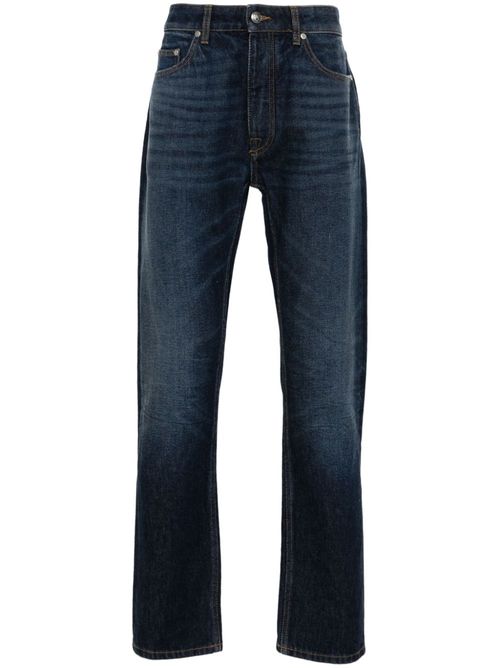 Mid-rise straight-leg jeans - Blue