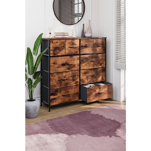 Vida Designs Chorley 10 Drawer Chest Of Drawers Fabric Storage