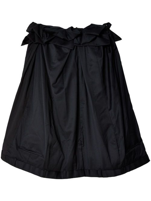 Upside Down bow-detail miniskirt - Black