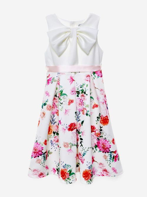 Girls Botanical Beauty Dress in White