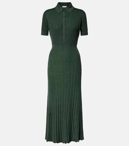 Amor cashmere and silk midi dress