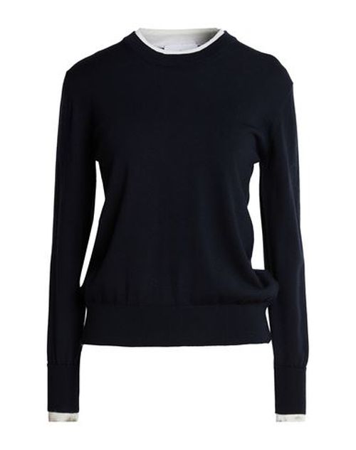 Woman Sweater Midnight blue Size 12 Merino Wool