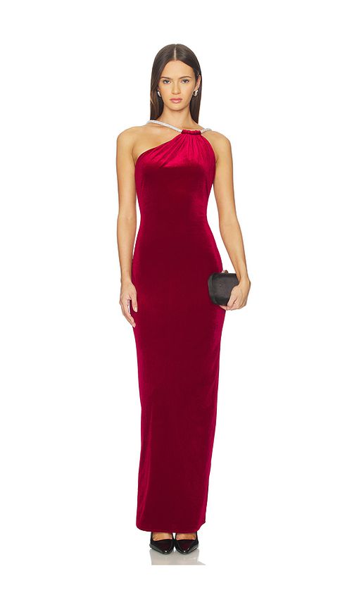 Nbd juna maxi dress en color rojo XS también en L, M, S