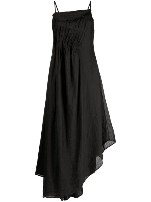 Asymmetric long dress - Black
