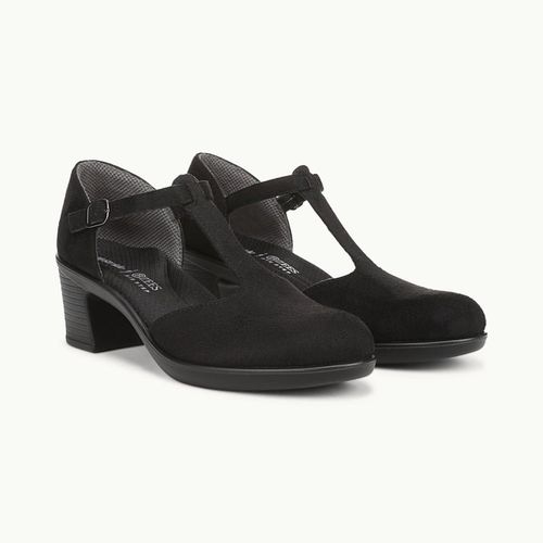 For Lady Pump Shoes Black Stretch Fabric