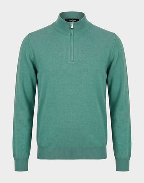 Man Turtleneck Light green Size 44 Cashmere