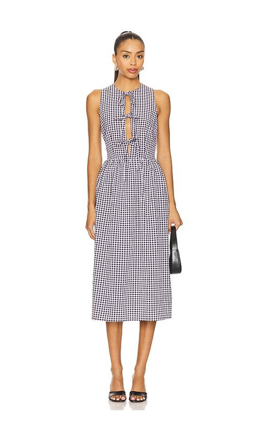 MORE TO COME Candace Midi Dress in Black.  XS. Also in M