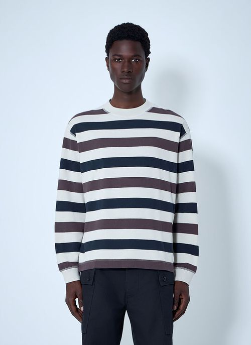 Striped Crewneck Sweatshirt