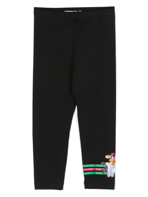 Daffy Duck graphic-print leggings - Black