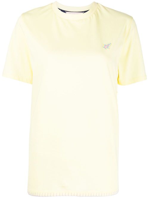 Star logo-patch T-shirt - Yellow