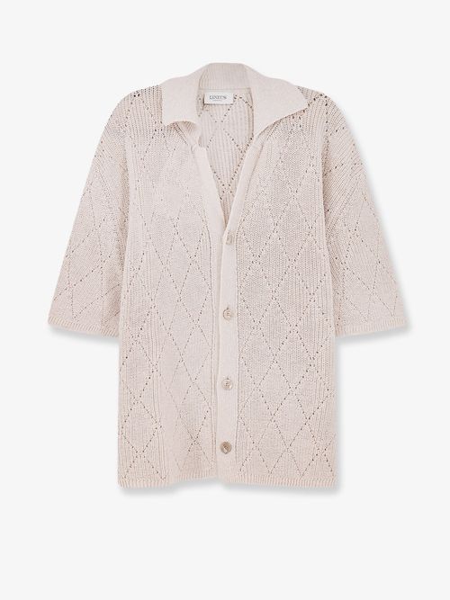 Knitted Cotton Shirt — Beige