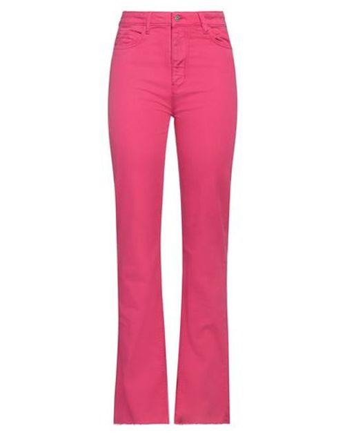Woman Pants Fuchsia Size 27 Cotton, Elastane