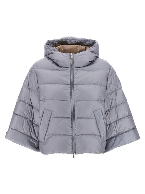 Cape Down Jacket Casual Jackets And Parka Gray