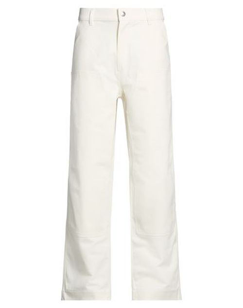 Maison Kitsuné Café Kitsuné Man Pants Ivory Size 30 Cotton, Polyamide