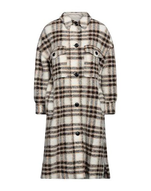 Marant Étoile Woman Coat Beige Size 2 Merino Wool, Recycled polyester, Recycled fibers