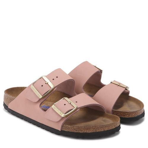 Women's Arizona Soft Footbed Sandals (Soft Pink Nubuck)