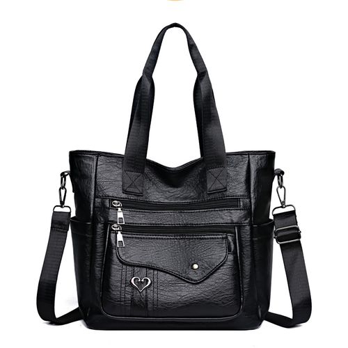 TEMU Vintage Women's Tote Bag Large Capacity Simple Travel Crossbody Bag Suitable For Shopping Outing Commuting