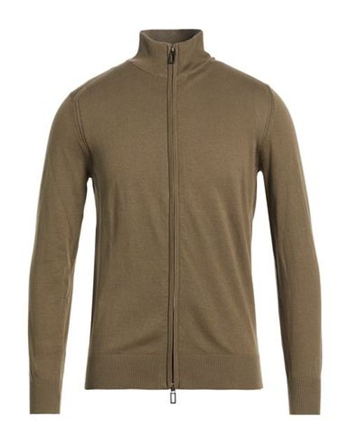 Man Cardigan Military green Size M Cotton