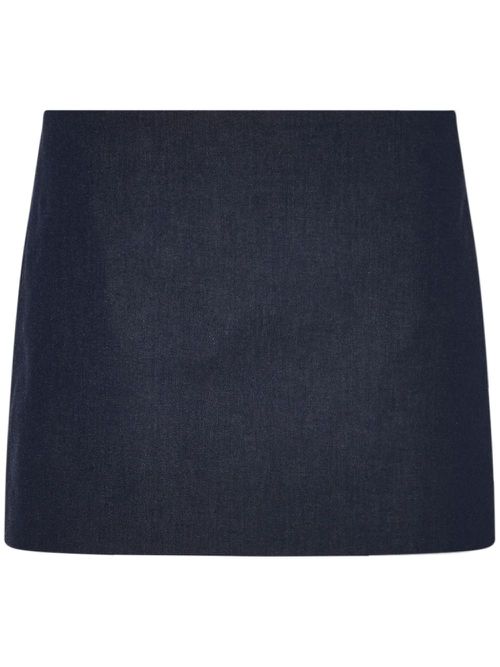 Twill mini skirt - Blue