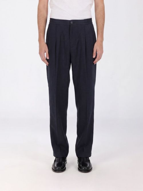 Pants Men color Blue
