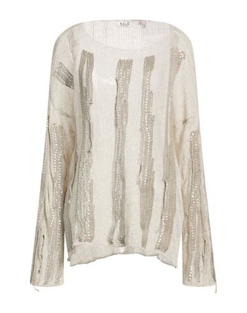 Aviù Woman Sweater Grey Size 10 Linen, Polyamide, Polyester