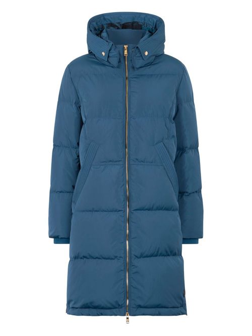 Hooded puffer coat - Blue