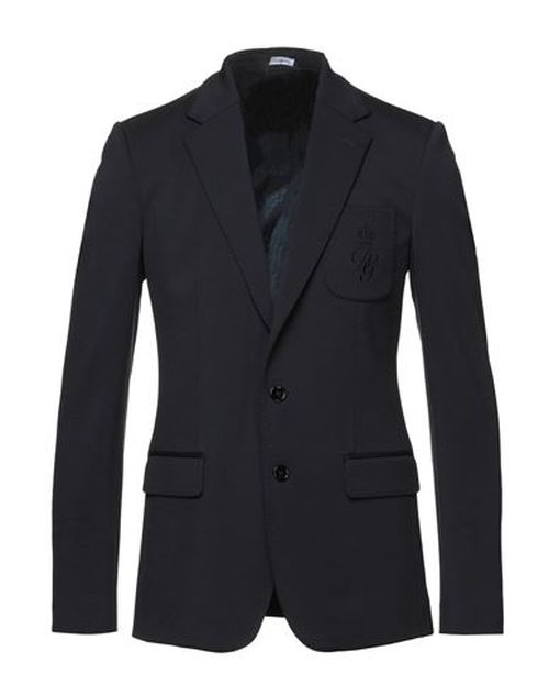 Man Blazer Midnight blue Size 34 Wool, Goat skin, Polyamide, Elastane