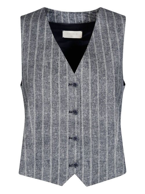 Circolo 1901 pinstriped waistcoat - Blue