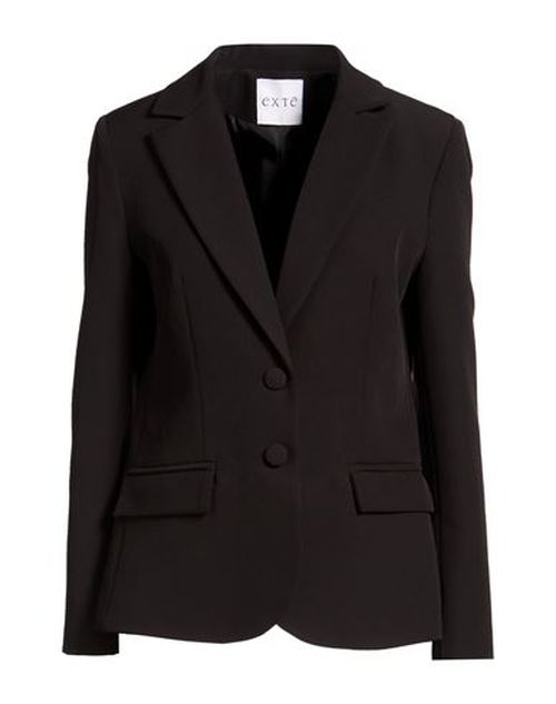 Woman Blazer Black Size M Polyester, Elastic fibres