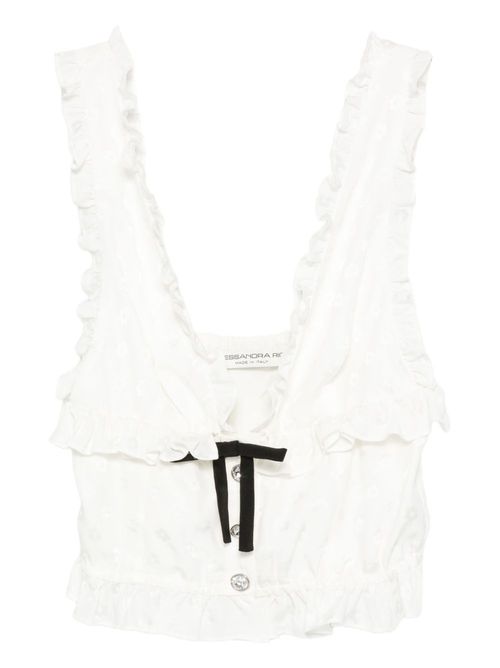 Bow-Detail Sleeveless Top - Women's - Silk