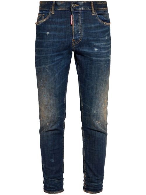 Skater distressed skinny jeans - Blue