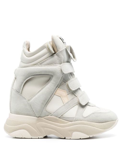 Balskee high-top leather sneakers - White