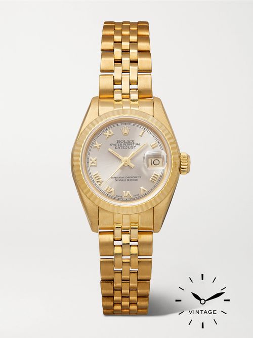 + Rolex Vintage 1960s Datejust Automatic 26mm 18-karat Gold Watch, Ref. No. 69178 - One size