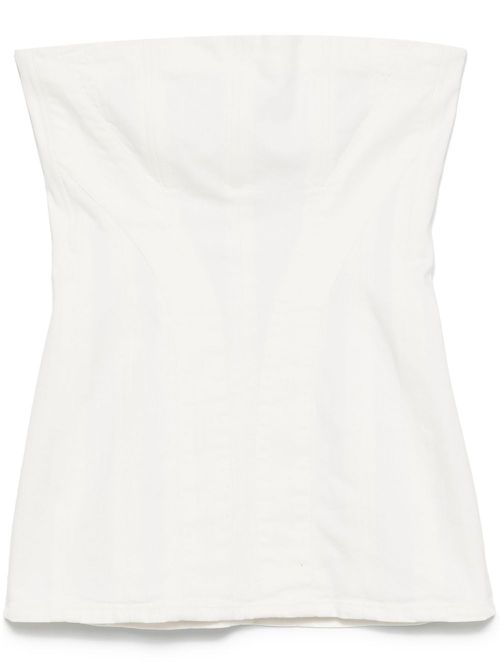 white christmas dresses Final Sale Plus Size Strapless Dress in Denim with Ivory ribbed Turtle –  Chic And Curvy