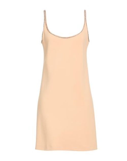 Woman Mini dress Apricot Size 8 Viscose, Elastane