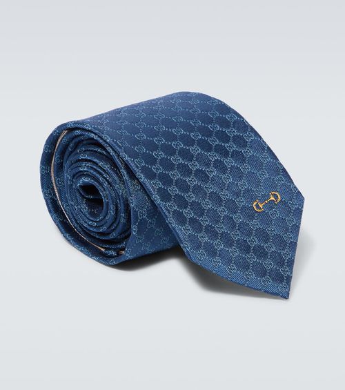 GG jacquard silk tie
