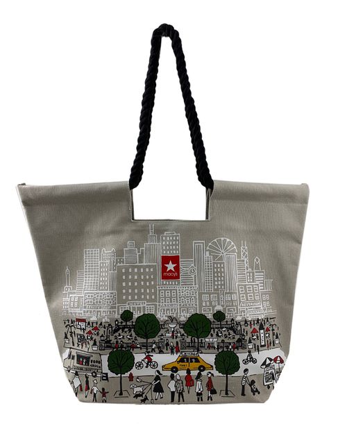 Chicago Large Canvas Weekender Bag, Created for Gray