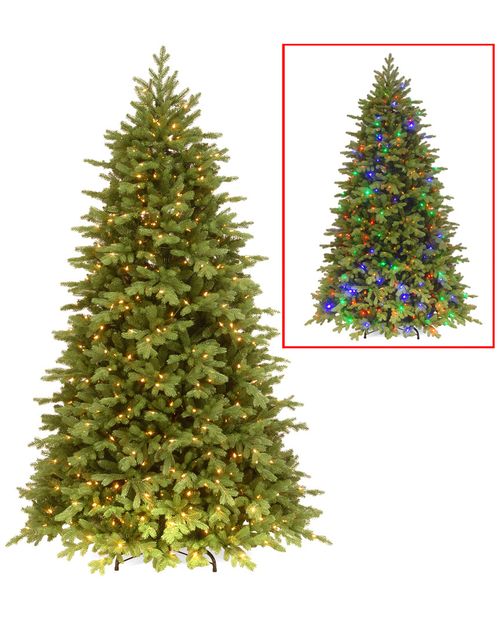 National Tree Company 7.5ft Feel Real Princeton Fraser Fir Tree with Lights