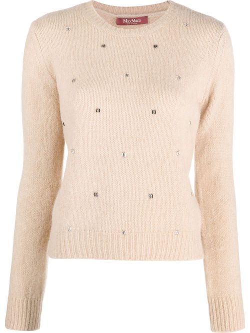 Crew-neck long-sleeve jumper - Neutrals